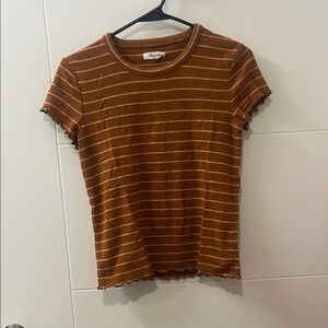 Madewell: Striped Brown Women's Top